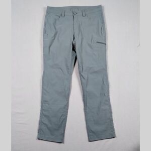 Eddie Bauer Hiking Pants Straight Leg Belt Loops Side Pockets Blue Gray Size 8